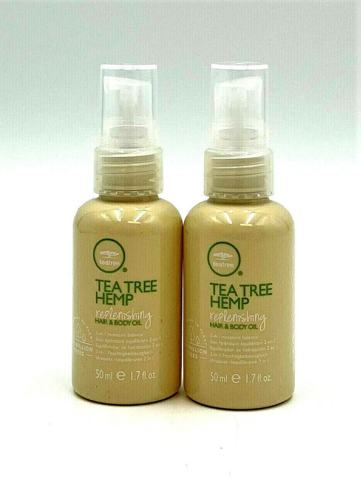 Paul Mitchell Tea Tree Hemp Replenishing Hair &amp; Body Oil 1.7 oz-Pack of 2 - $33.43