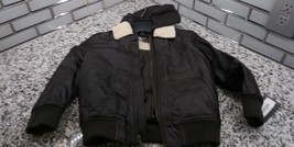 First Wave Brown Winter Jacket Boys Size 4/5 Zip Up - £56.75 GBP