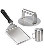 Smashed Burger Kit, Stainless Steel Burger Press, Grill Spatula And Spic... - £42.35 GBP