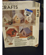 McCall&#39;s Crafts 6776 Fabric Birdhouses Pattern - £7.93 GBP