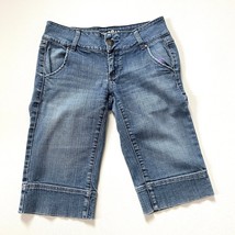 Refuge premium stretchy denim jean jorts shorts size 5 - £17.38 GBP