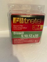Filtrete Vacuum Filter Bissell 9,10,12,16 &amp; 6046 #66809B (1) New Sealed! - $5.45