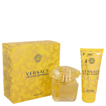 Versace Yellow Diamond Perfume 3.0 Oz Eau De Toilette Spray 2 Pcs Gift Set - £78.63 GBP
