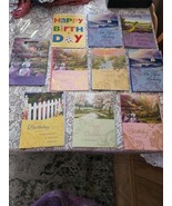 Lot of 9 Assorted Birthday Greeting Cards  Matching Envelopes + Gift Bag - $16.82