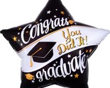 Graduation Mylar Jumbo Balloon 28&quot; Star 1 Per Package New - $5.95