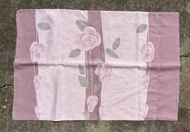 Vintage Criterion Floral Roses Pillowcase Bedding Upcycle Crafting Sewin... - $186.39 MXN