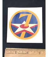 Vintage US Seventh Air Force Emblem Decal Transfer by Ken Nolan 2.75&quot; Di... - £7.47 GBP
