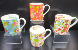 4 Queens Julie Dodsworth Mugs Mix Set Floral Wild Hart Fairy Tale Strawb... - £38.82 GBP