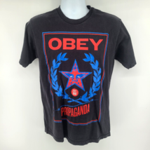 Obey Propaganda T-shirt Size M Black - £13.89 GBP