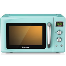 Costway 0.9Cu.ft. Retro Countertop Microwave Oven 900W 8 Cooking Setting... - £215.02 GBP