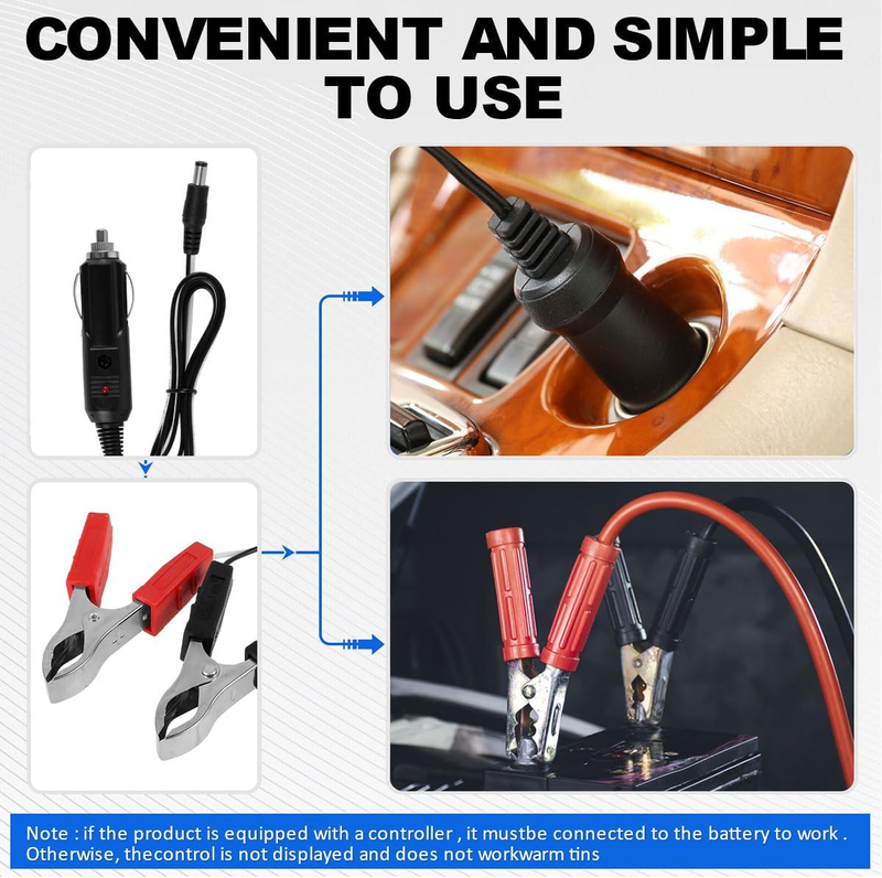 12V Solar Panel Kit, High-Efficiency IP65 Waterproof Trickle Charger with Suctio Item image 5