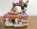 Classic Treasures Sewing Mice Animated Musical Figurine Music Box &quot;Tea F... - $21.55