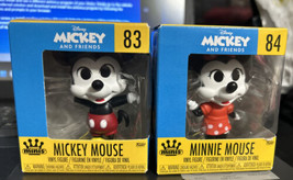 Disney Funko Minis MICKEY MOUSE/MINNIE MOUSE Figure New #83 &amp; #84 - £27.73 GBP