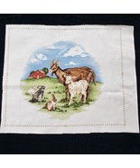 Goats &amp; Rabbits Quilting Craft Sewing Pillow Panel 13.5&quot; x 11.5&quot; Cranston - £5.44 GBP