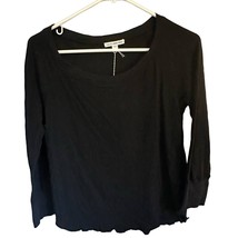 Standard James Perse Cotton L/S Black Tee Size 1 US Small WJD3302 NEW - £27.40 GBP