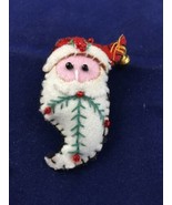 Adorable Handmade Christmas Santa Pin 2.5” - $6.63