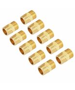100 Pcs, 1" x 1" BSP Male Thread Brass Hex Nipple Fitting Quick Adapter - $373.06