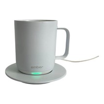 Ember Temp Control Smart Mug - 10 oz White - App Controlled Heated Coffe... - $38.55