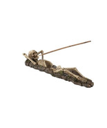 Skeleton 1608 Reclining into Earth Incense Stick Cone Burner Holder 10&quot; L - $585.39 MXN