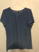 Cintas Blue Top Shirt Blouse Large Woman Professional - £5.89 GBP