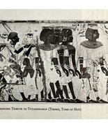 1942 Egypt Nubian Tribute to Tutankhamun Historical Print Antique Epheme... - $399.44 MXN