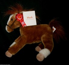 14&quot; Wells Fargo 2012 Mack Horse Pony Brown Stuffed Animal Plush Toy W/ Tag Soft - £10.52 GBP