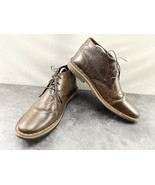 Steve Madden Chukka Boots Men Hestonn 9.5M Shoes Brown Leather Distresse... - $512.33 MXN