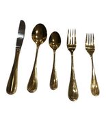 Stainless Steel Oxford Hall Golden Collection 5-Piece Serving Flatware Set - $9.01