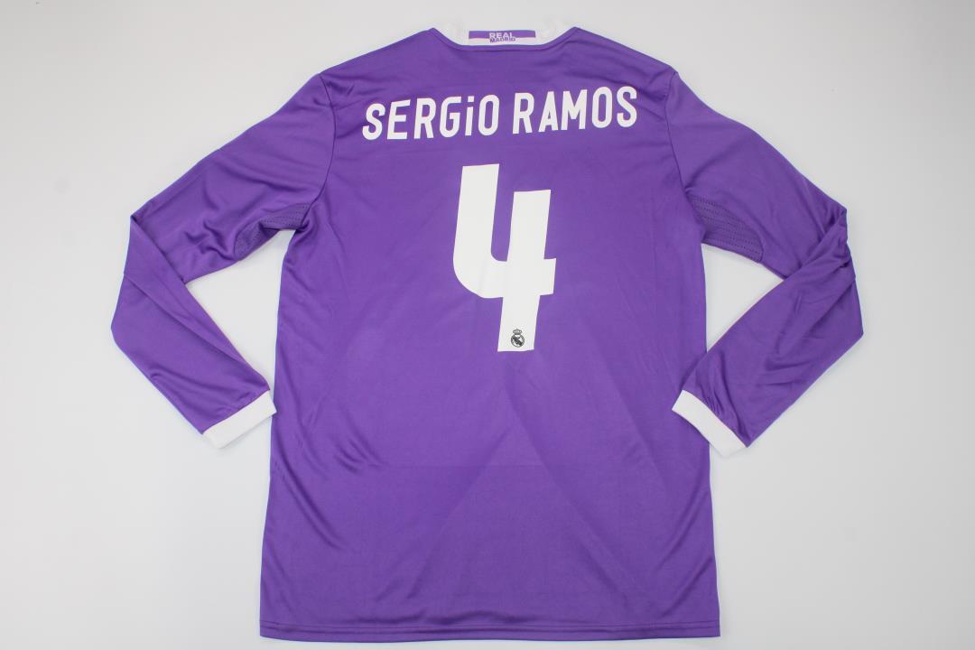 real madrid jersey 2016 2017 shirt sergio ramos champions final purple long slee