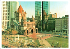 Postcard Massachusetts Boston Facade Trinity Church 1877  6 x 4 &quot; - £5.31 GBP