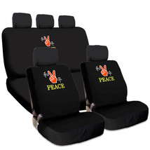 NEW Car Truck SUV Seat Covers Full Set Universal Size Peace Embroidery D... - £15.83 GBP