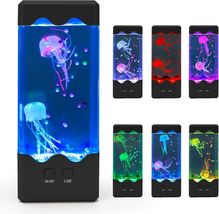NIUFAN Jellyfish Lamp, LED Jelly Fish Aquarium Tank Night Light 7 Color ... - $28.45