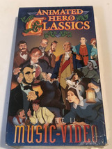 Animated Hero Classics VHS Tape Music Video Sealed New Old Stock - £3.94 GBP