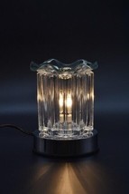Electric Glass Flower Touch Lamp Essential Oil /Wax Burner Tart Warmer! - $22.00
