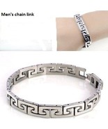 Men&#39;s chain link Wristband stainless Steel Bangle / Bracelet - $8.95