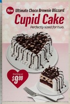 Dairy Queen Poster Backlit Plastic Valentines Day Cupid Cake 17x25 dq2 - £11.81 GBP