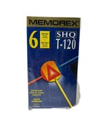 Memorex Blank VHS Tapes T-120 Super High Quality SHQ New Sealed Lot Of 5 - £11.81 GBP