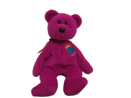 TY MILLENIUM the Pink BEAR BEANIE Baby Stuffed Animal Plush  - $8.99