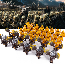 44pcs LotR Hobbit Megaloceros Elk Silvan Elves Army MiniFigure Bricks MOC Toys - £47.17 GBP