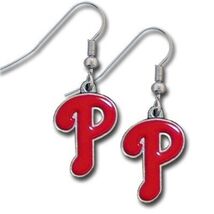 Siskiyou MLB Team Logo Hypoallergenic Dangle Earrings (Philadelphia Phil... - $9.85