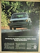 1983 VW Wolfsburg Limited Edition Rabbit magazine ad - $2.97