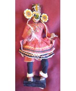 Vintage Wood Carved Ethnic Tribal Art Statue Man Wooden Carving Dancer M... - $556.90 MXN