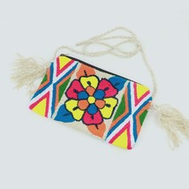 Bolso Sobre Wayuu Bandolera Bordado tipo Tapete Diseños Únicos Colombia Hecho a  - £25.58 GBP