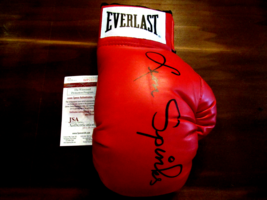 LEON SPINKS BOXING HEAVYWEIGHT CHAMP SIGNED AUTO VTG EVERLAST BOXING GLO... - $197.99