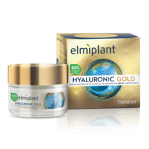 Elmiplant Anti-Falten Tagescreme mit Füllwirkung LSF10 Hyaluron Gold 50ml - $474.80 MXN