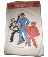 Simplicity 6696 Boy&#39;s Skeleton, Devil, and Astronaut Costumes, Size 7, 8... - $3.84