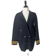 Ralph Lauren Women&#39;s Nautical Crest Blazer Merino Wool Knit Navy Jacket ... - £50.49 GBP