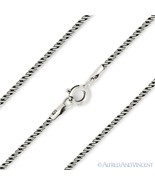 1.2mm Bali S-Link Italian Rope Chain Necklace Oxidized 925 Italy Sterlin... - $22.51+
