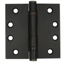 BALL BEARING HINGE 4&quot; X 4&quot; SQUARE .129-GAUGE, OIL-RUBBED BRONZE - STONE ... - $15.06 CAD