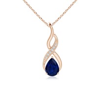 Authenticity Guarantee

ANGARA 0.78 Ct Blue Sapphire Infinity Swirl Pendant w... - £731.00 GBP